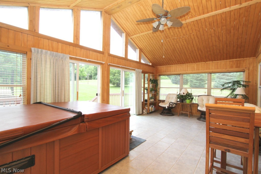 5244 Sullivan Road Hudson, OH 44236 - Photo 8 of 17 Sunroom with HotTub