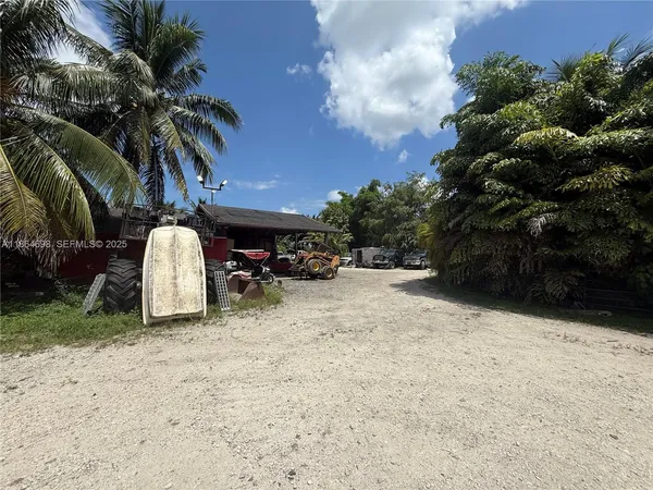 a view of car parked in garage