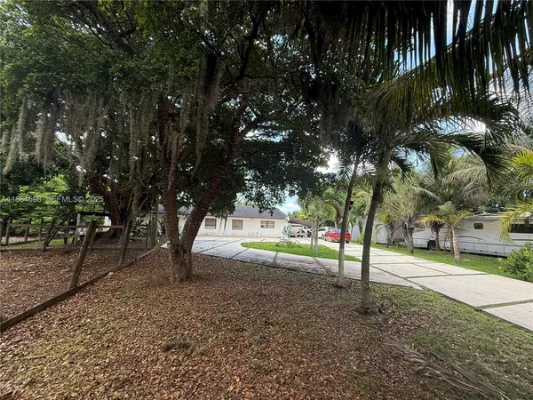 a view of street with trees