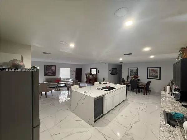 a view of a workspace with furniture