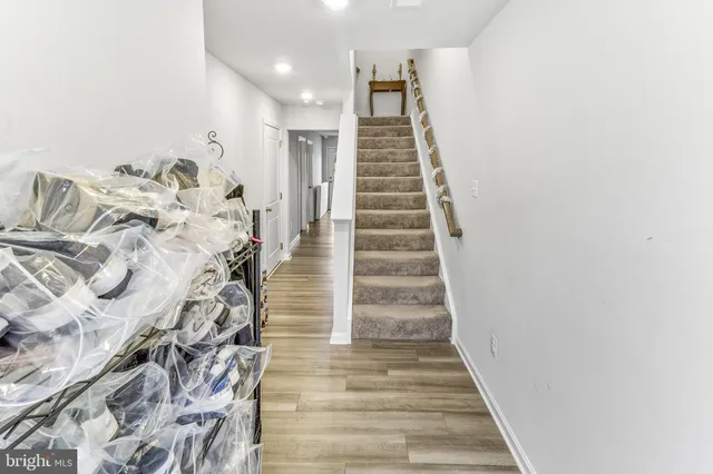 a view of entryway with stairs