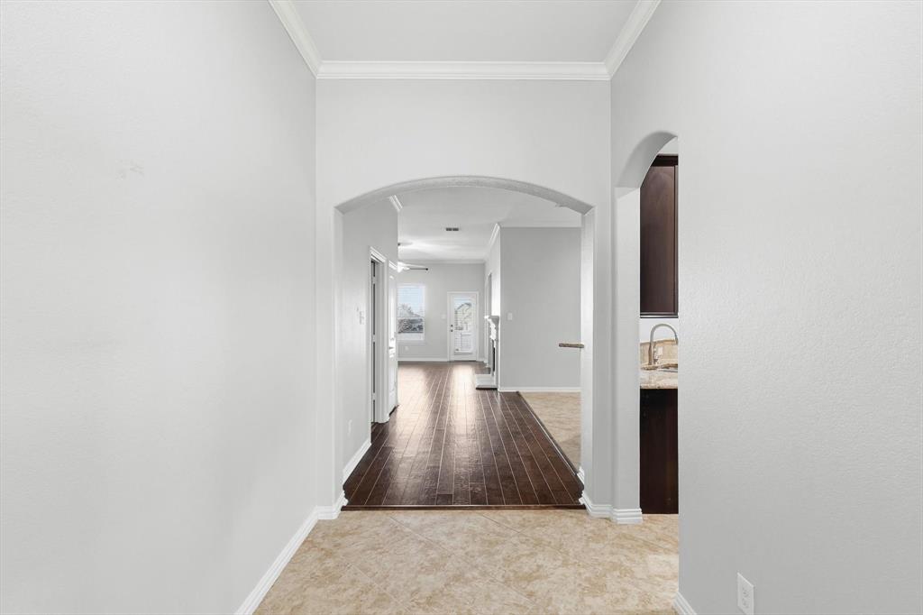 3513 Durango Root Court Fort Worth, TX 76244 - Photo 12 of 34 a view of a hallway with wooden floor