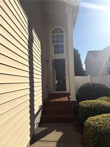 a front view of a house