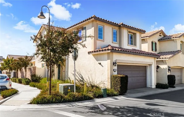 a front view of a house