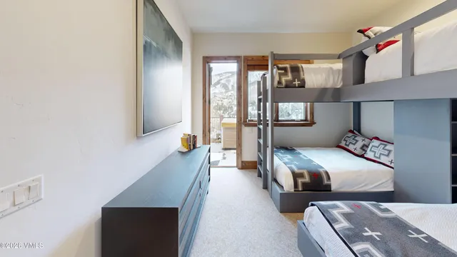 a view of a room with rack on the wall