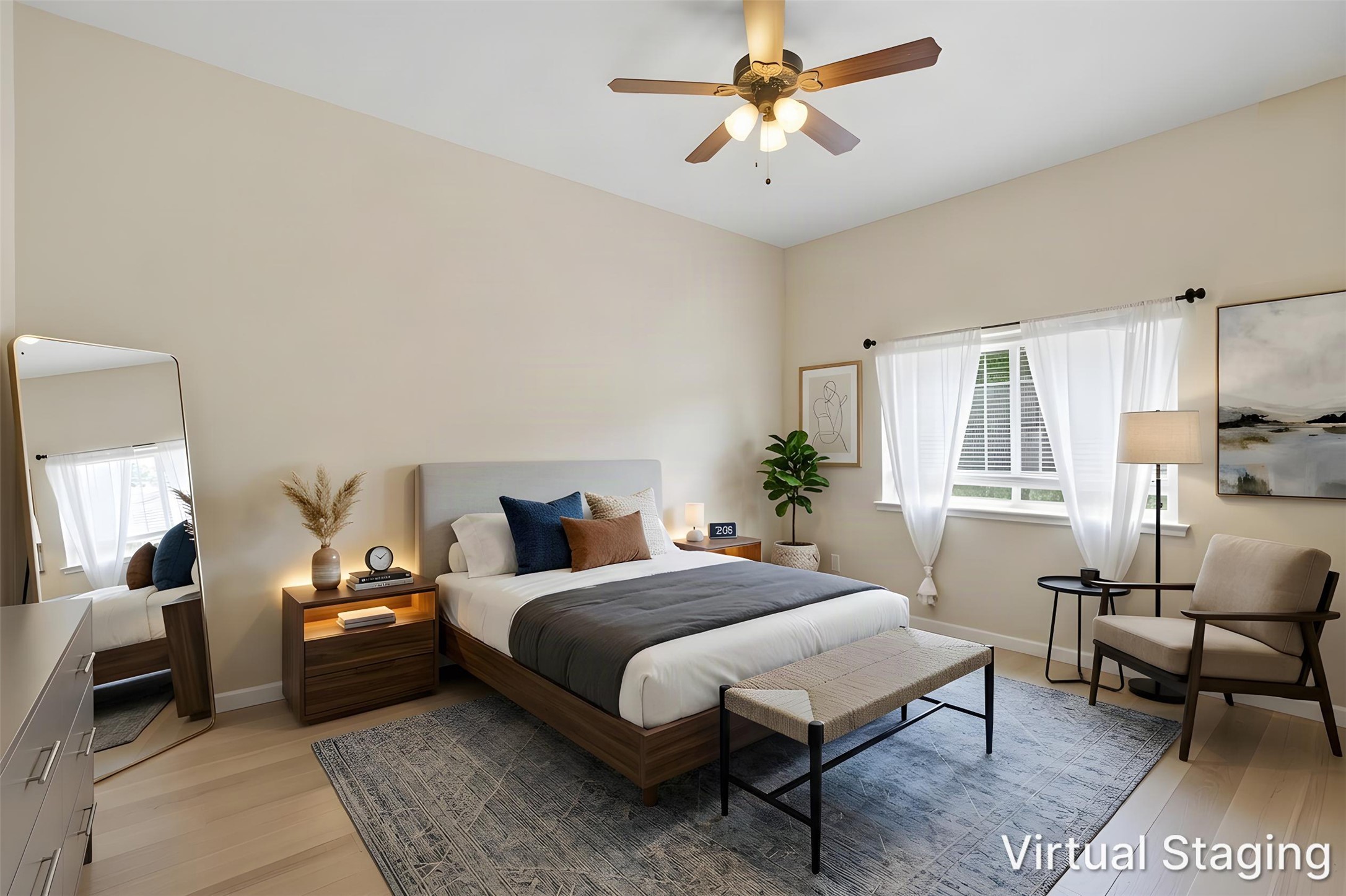 1717 Rendova Lane Pflugerville, TX 78660 - Photo 11 of 32 Primary bedroom - virtually staged