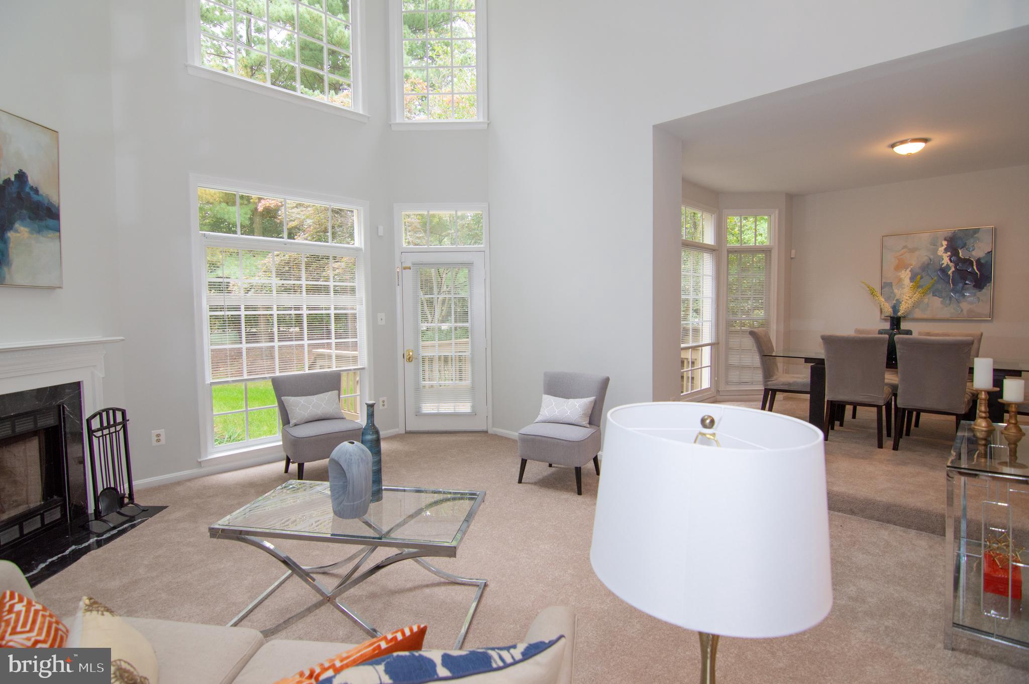 11415 Hollow Timber Way Reston, VA 20194 - Photo 18 of 50 Living Room w/ Wood-Burning Fireplace