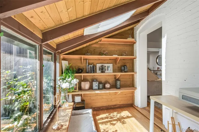 a front view of a house with outdoor space