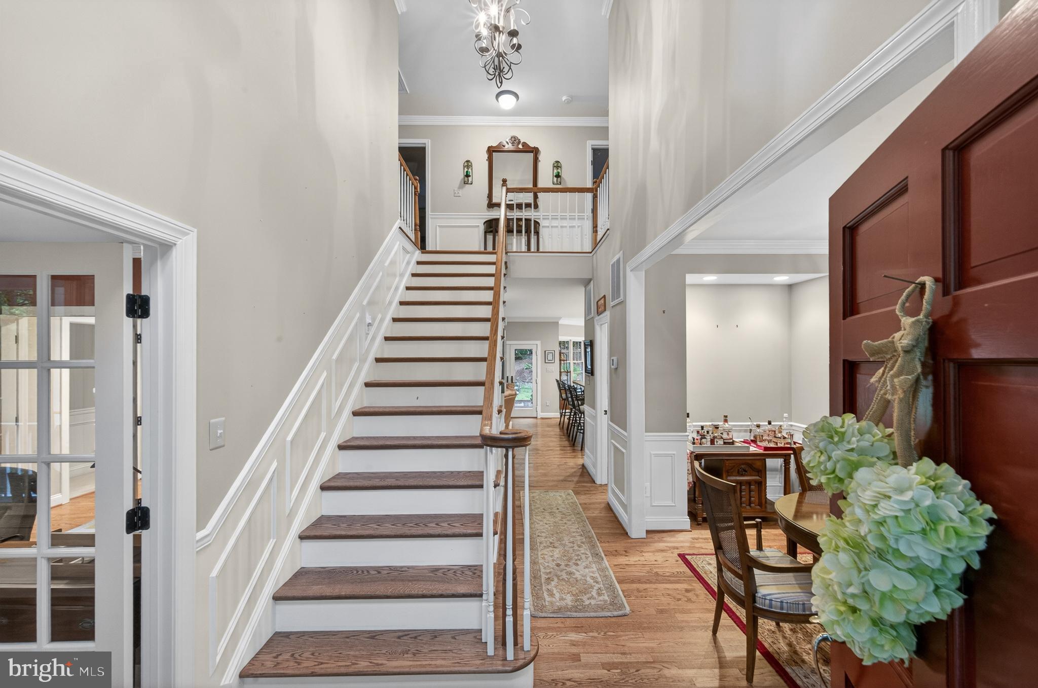 6601 Colchester Road Fairfax Station, VA 22039 - Photo 9 of 78 a view of entryway and hall with wooden floor