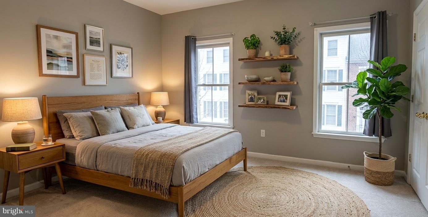 356 Main Street, Unit 300 Gaithersburg, MD 20878 - Photo 12 of 23 Serene bedroom with natural light and decor.