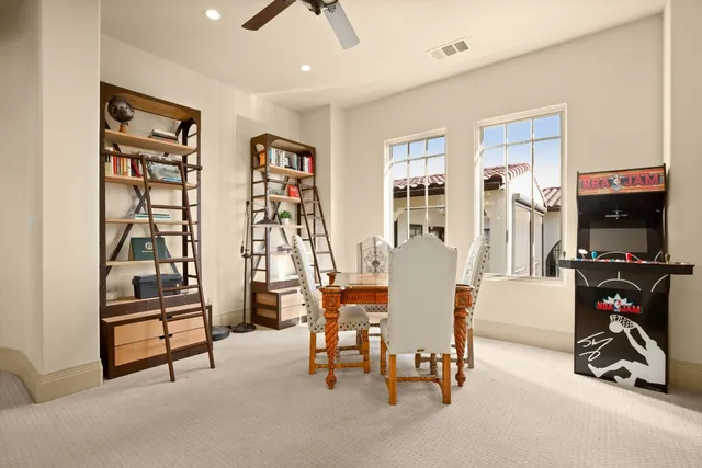 a view of a livingroom with furniture and a couch