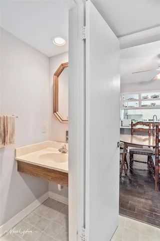 a view of outdoor space with wooden deck