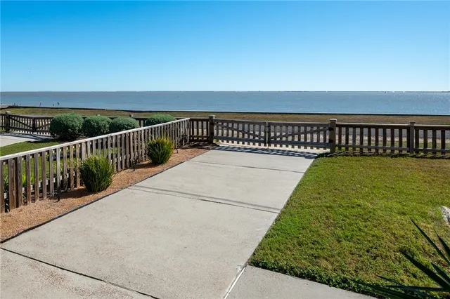 a view of balcony with ocean view