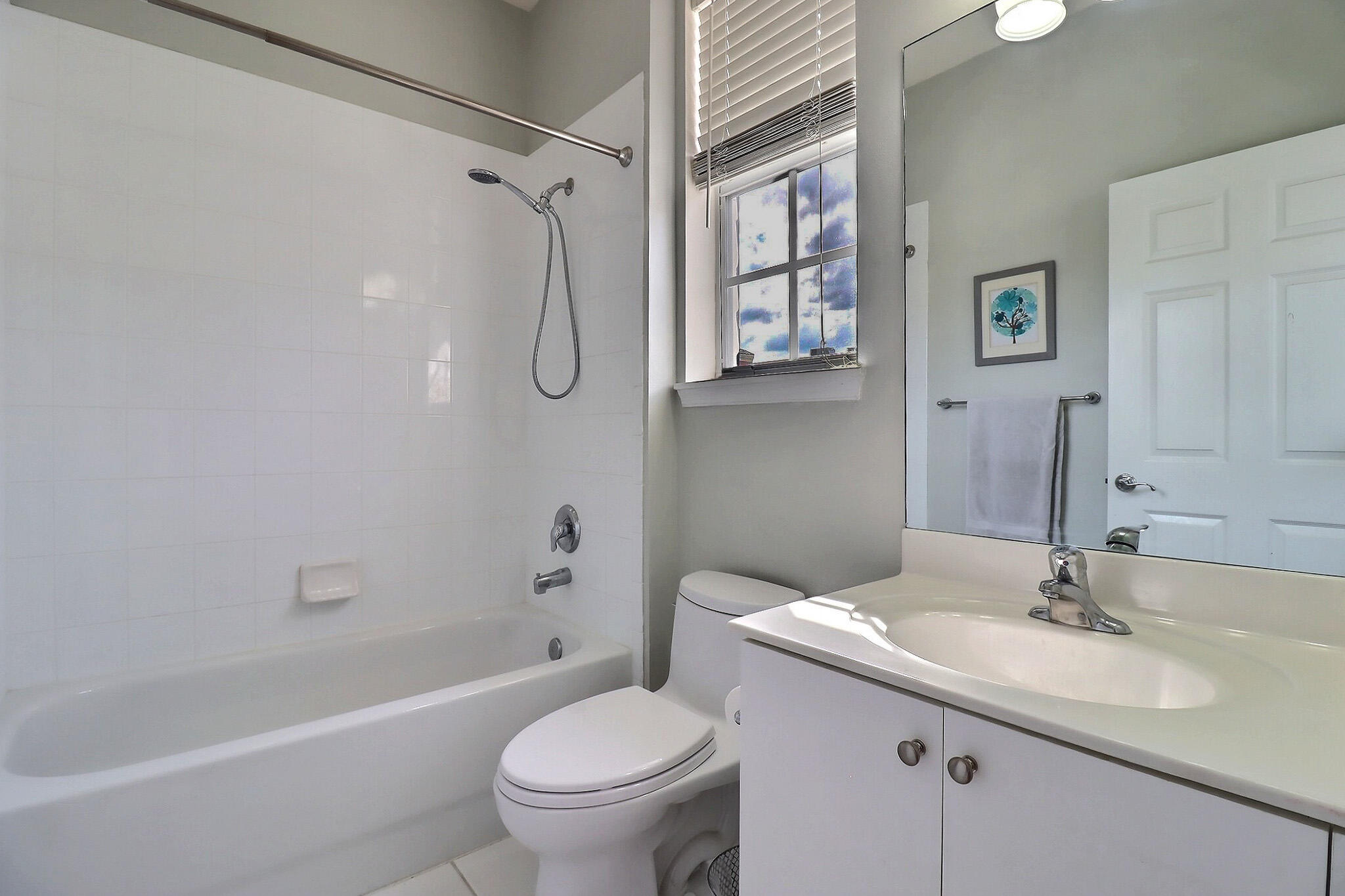 216 Quarry Knoll Way Jupiter, FL 33458 - Photo 22 of 23 a bathroom with a granite countertop sink toilet and shower