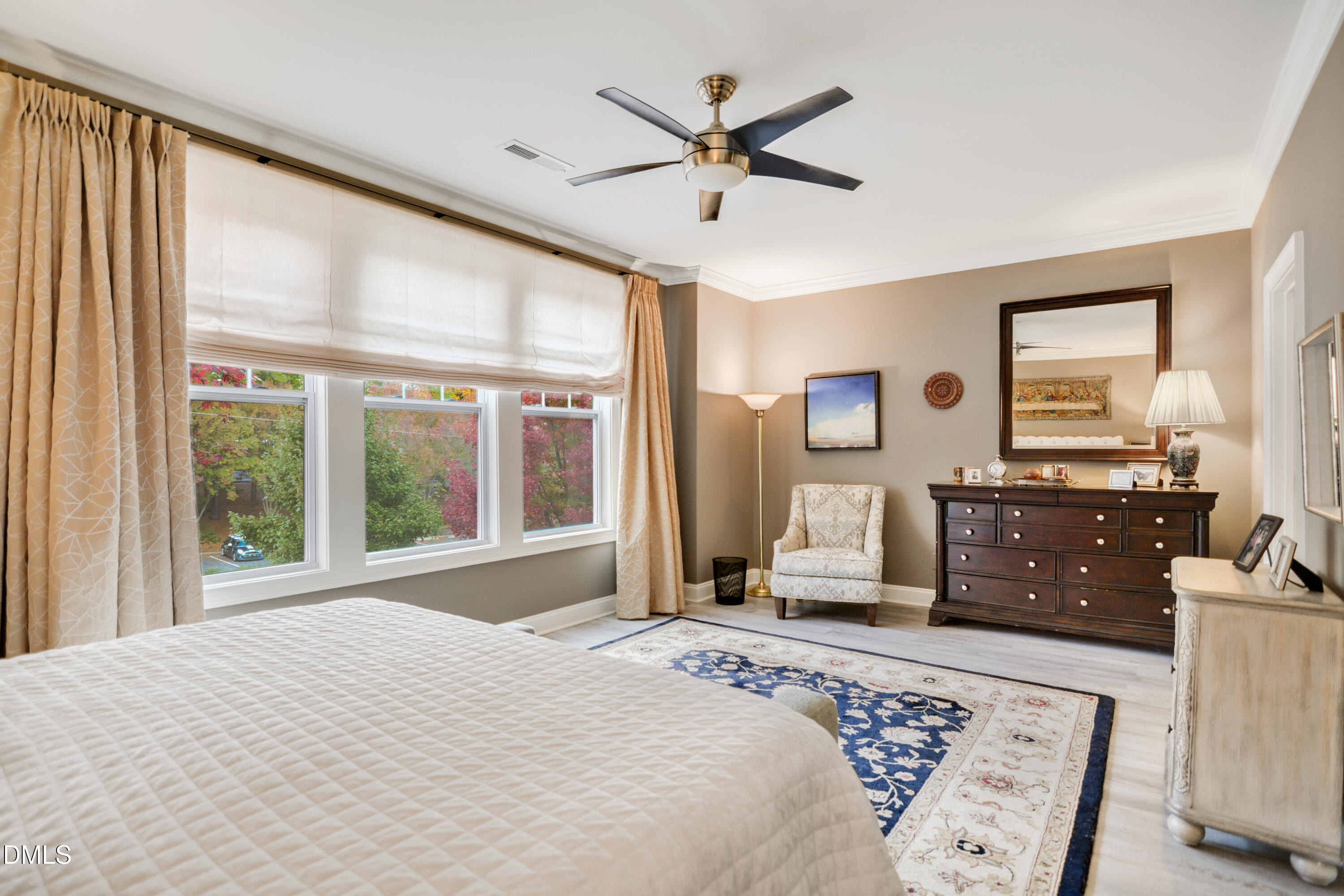 2408 Noble Road Raleigh, NC 27608 - Photo 15 of 25 a bedroom with a bed and a large window