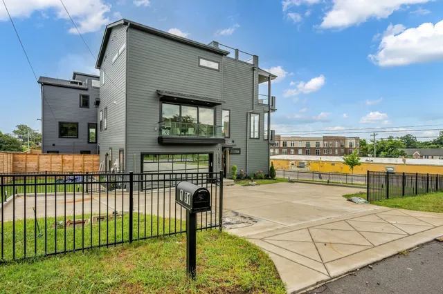 a view of a building with a porch