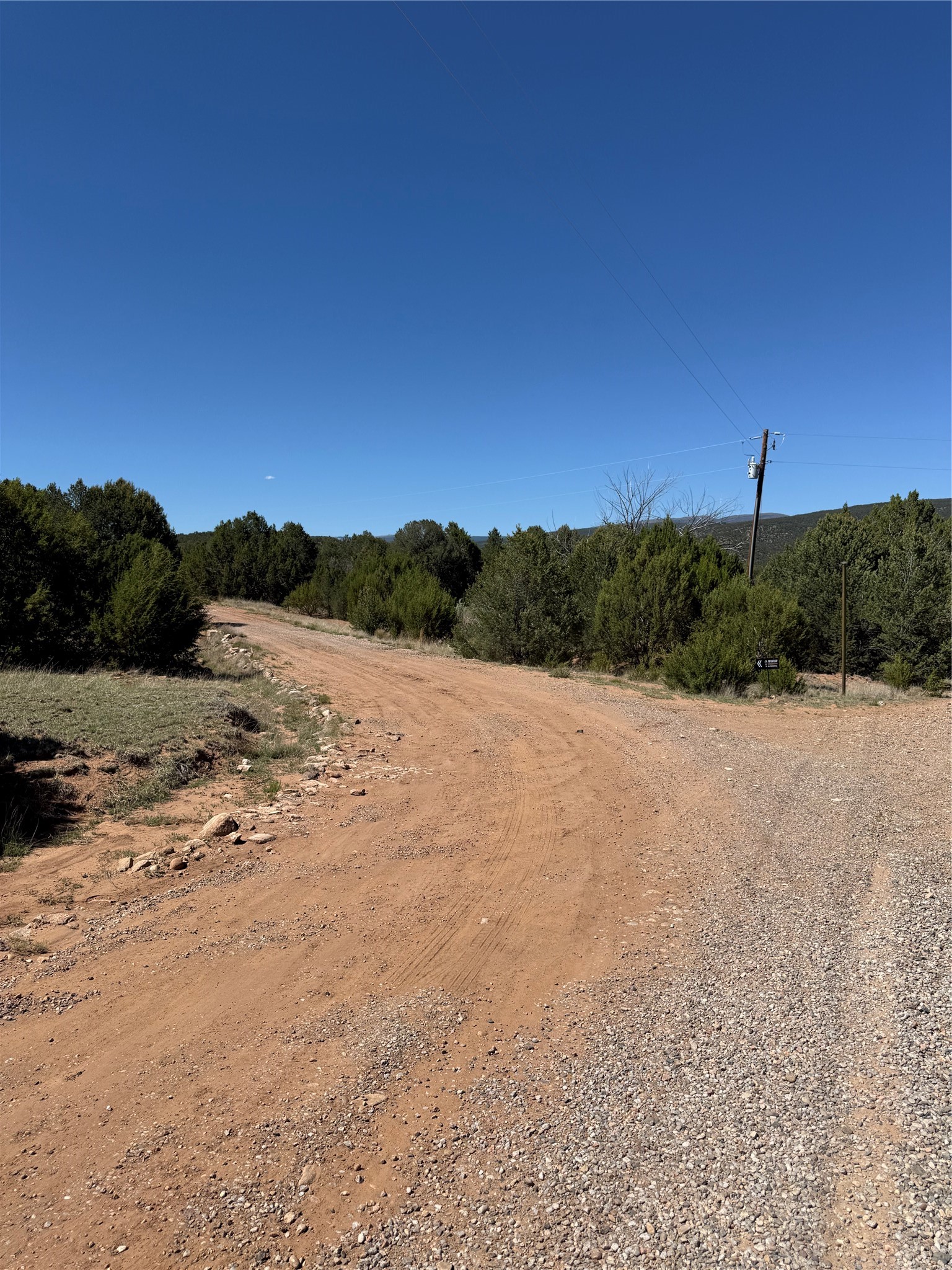 174 Hidden Valley Ranch Road Ilfeld, NM 87538 - Photo 8 of 30 Split, Hidden Valley Ranch Road to Left, Nova Road to Cow Creek