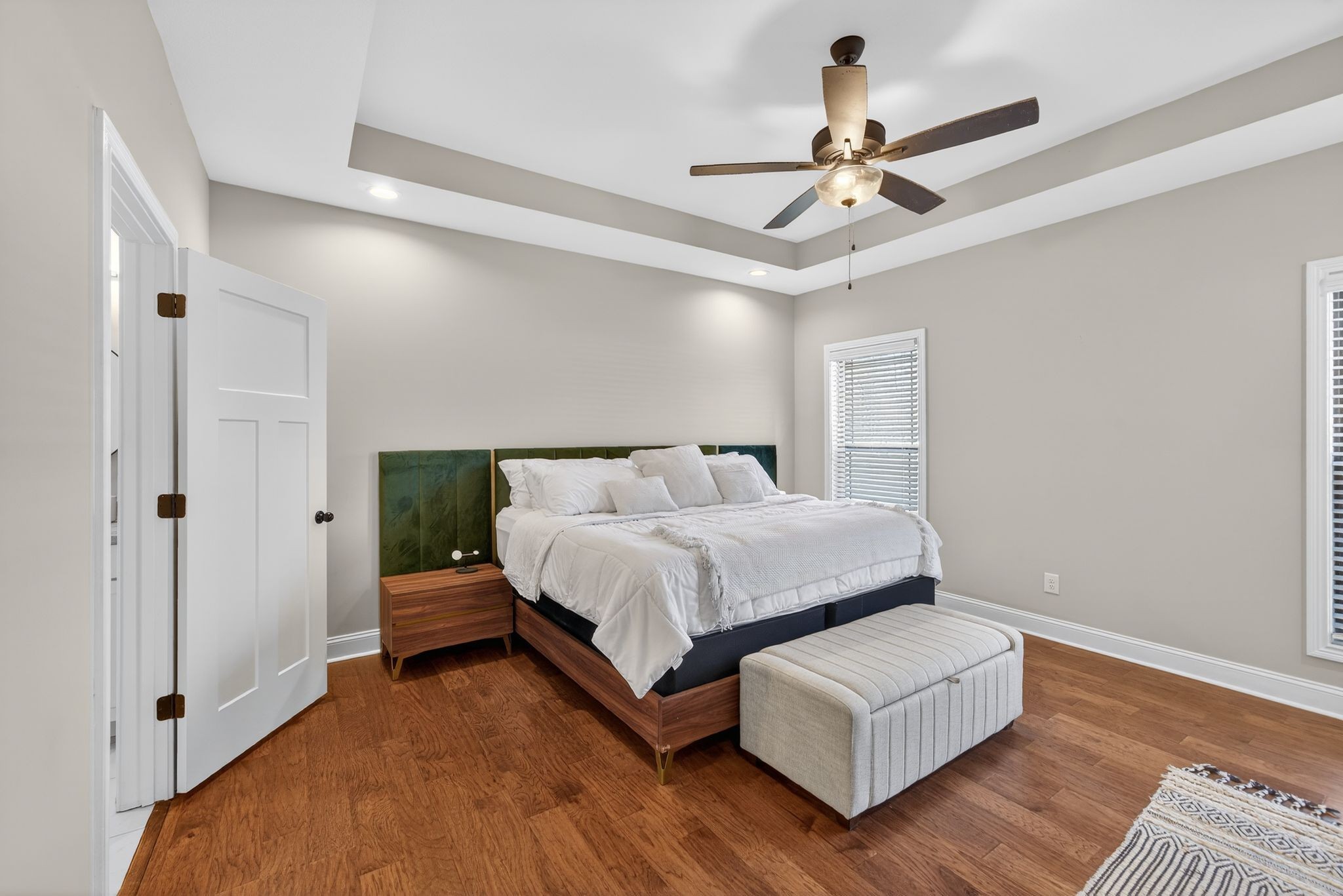 308 Young Lane Pleasant View, TN 37146 - Photo 10 of 18 a spacious bedroom with a bed and a ceiling fan