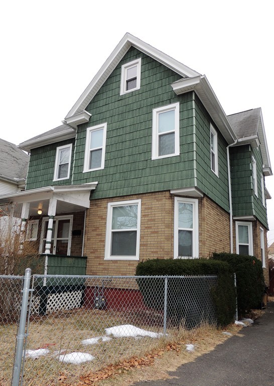 a front view of a house