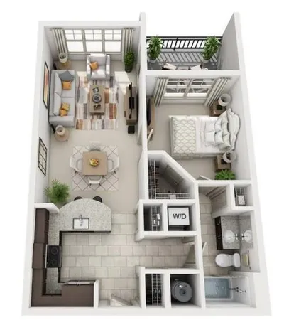 $1,516 | 3695 Cumberland Boulevard Southeast, Unit 1033, Atlanta, GA 30339