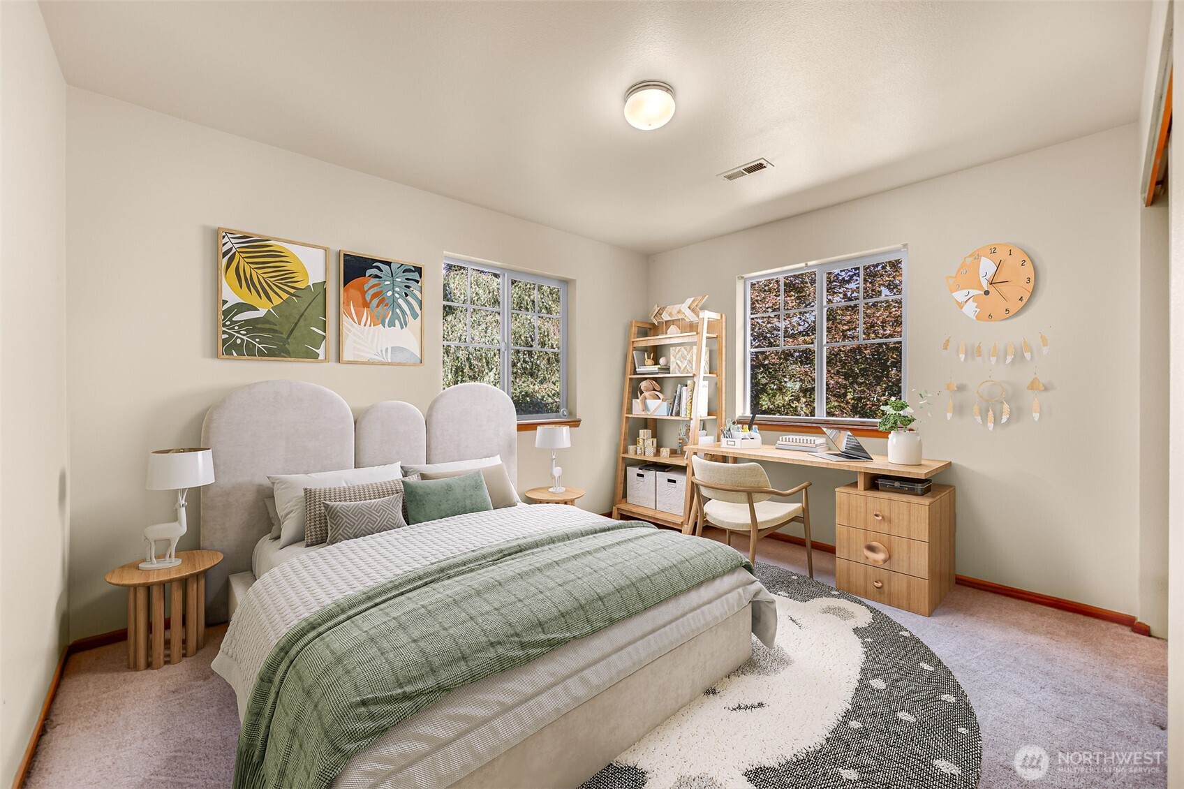 18002 Tualco Road Monroe, WA 98272 - Photo 22 of 39 a bedroom with a bed and a table