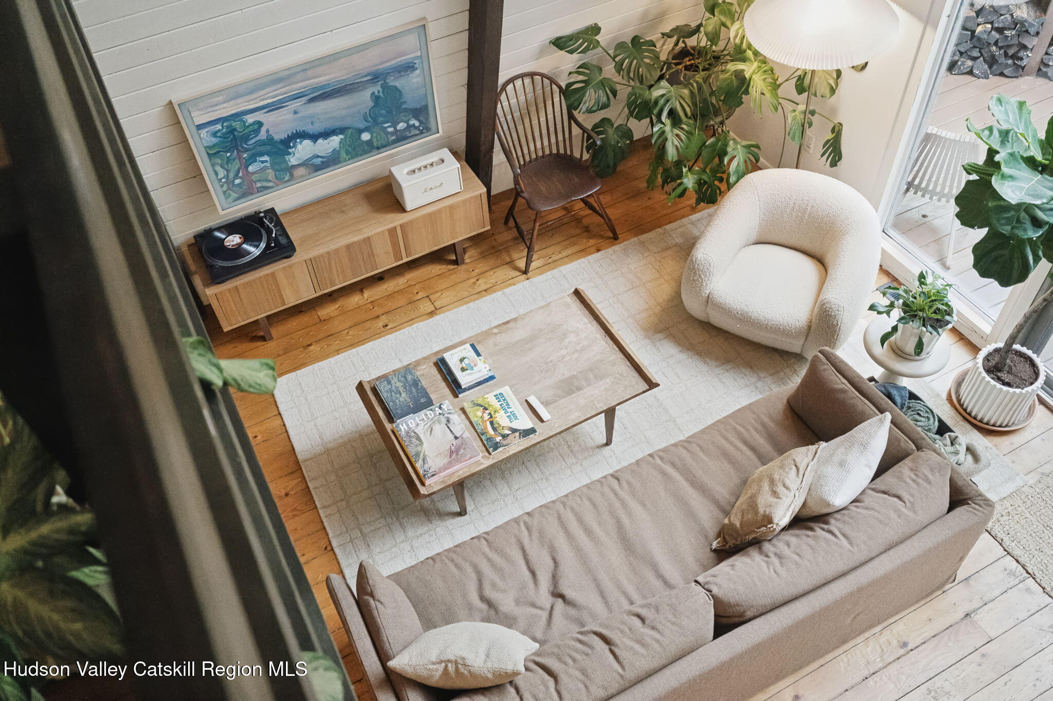 425 North Lake Road Haines Falls, NY 12436 - Photo 16 of 45 a living room with furniture and floor to ceiling window
