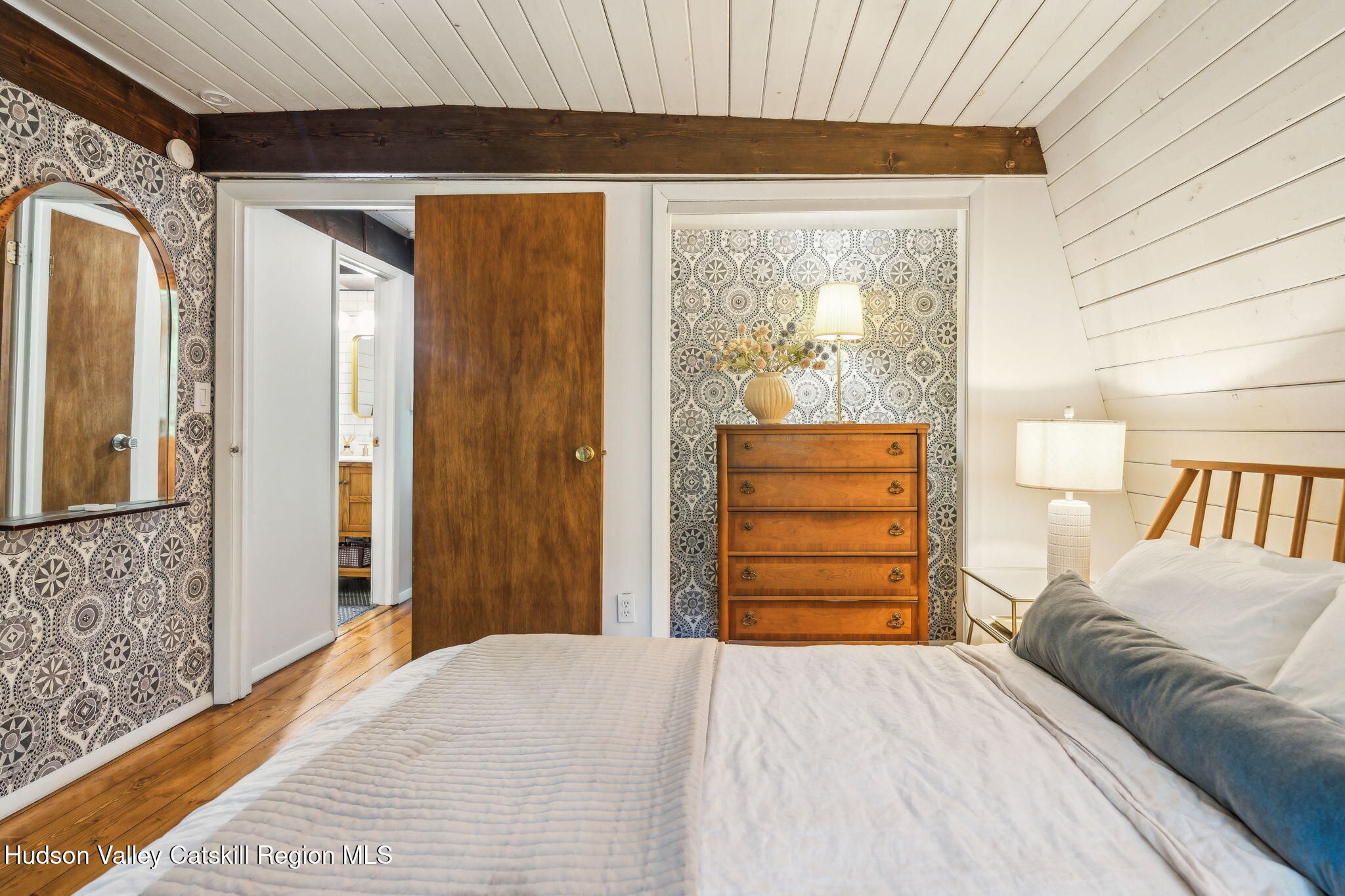 425 North Lake Road Haines Falls, NY 12436 - Photo 25 of 45 a bedroom with a bed and a dresser