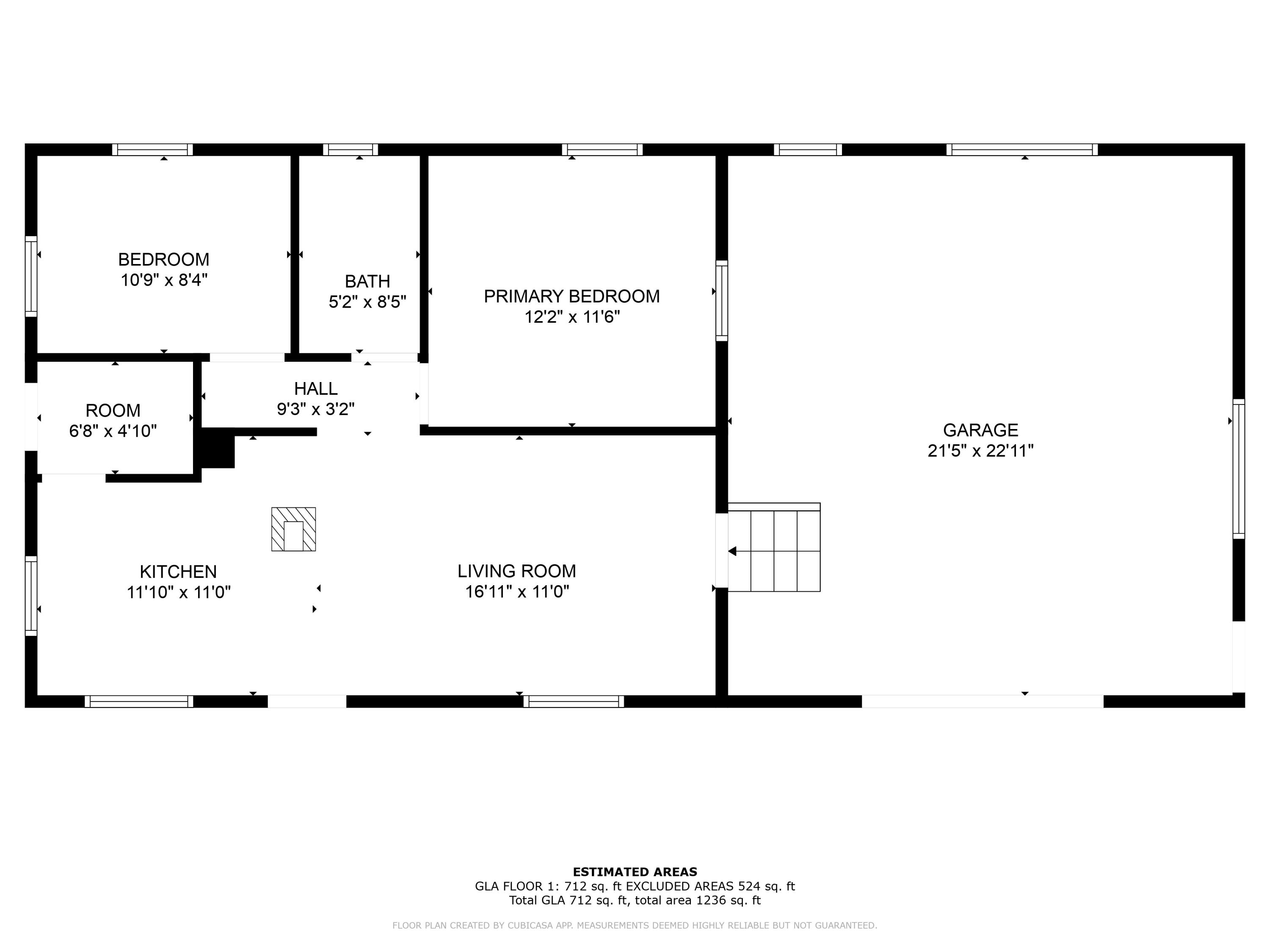 5805 South Pershing Road Baldwin, MI 49304 - Photo 14 of 14 2D Floor Plan for 5805 South Pershing Ro