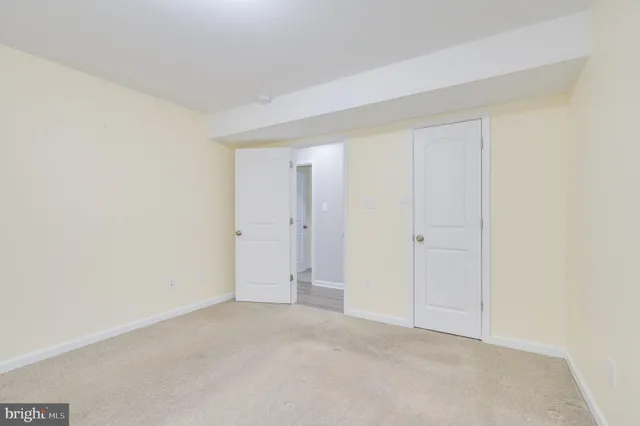 a view of an empty room