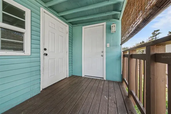 a view of a house with wooden floor