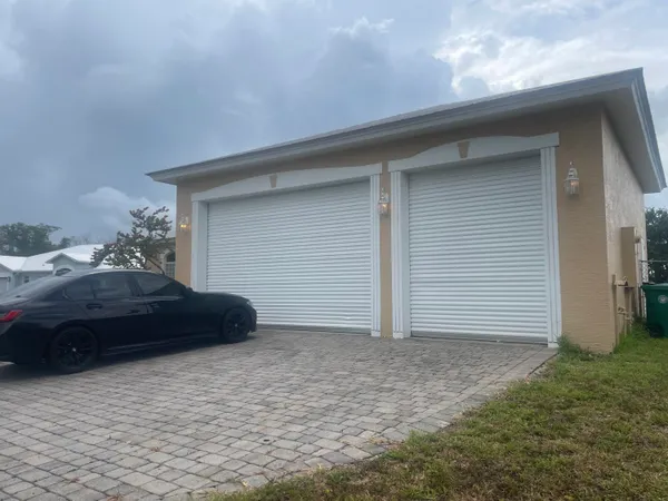 a car parked in garage