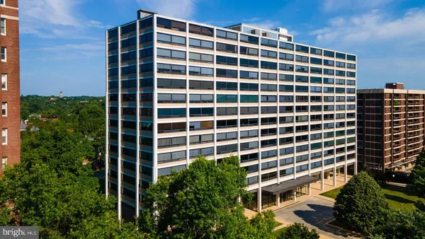 a front view of a building