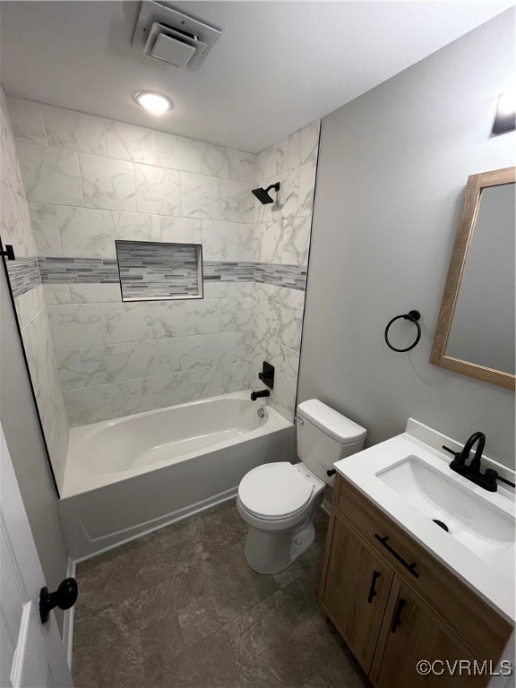 7617 Strath Road Henrico, VA 23231 - Photo 17 of 25 a bathroom with a sink a toilet and a bathtub