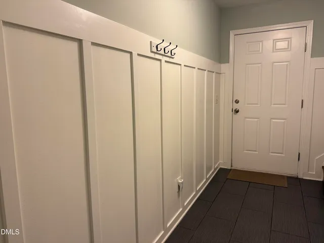 a view of a closet area