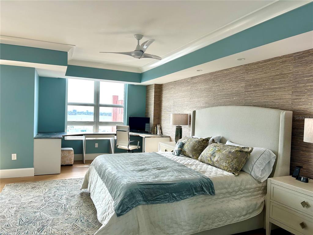 1350 Main Street, Unit 1210 Sarasota, FL 34236 - Photo 30 of 53 a bedroom with a bed and a large window