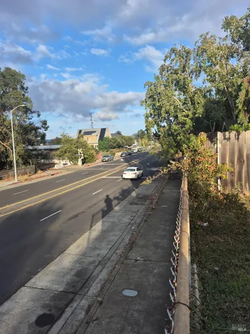 a view of city from balcony