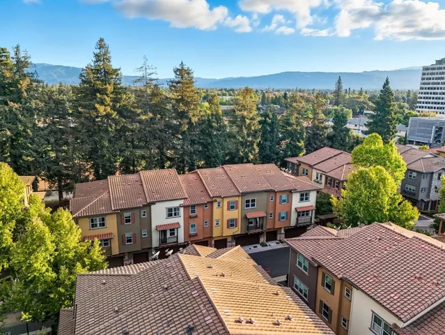 a aerial view of a house