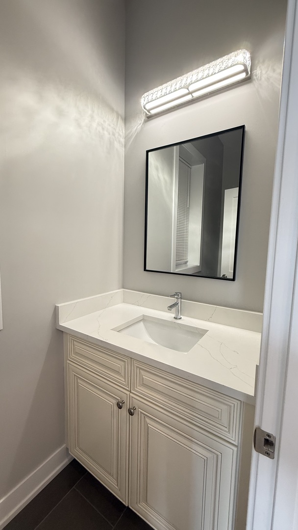 3422 South Normal Avenue Chicago, IL 60616 - Photo 23 of 48 a bathroom with a sink and a mirror