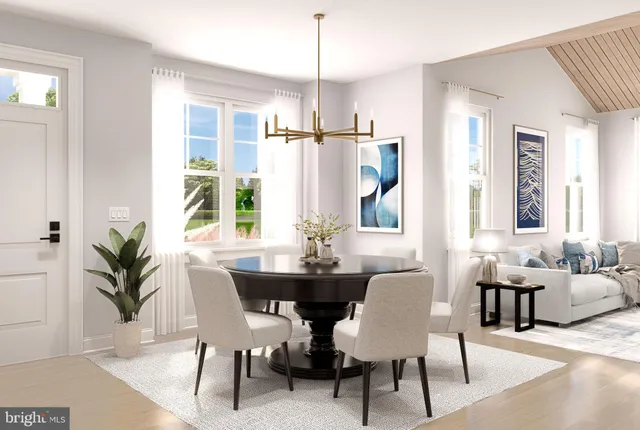 a view of a livingroom with furniture and window