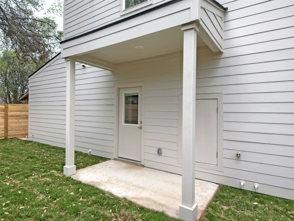 6111 Carnation Terrace, Unit 2 Austin, TX 78741 - Photo 33 of 34 Entrance to property featuring a patio
