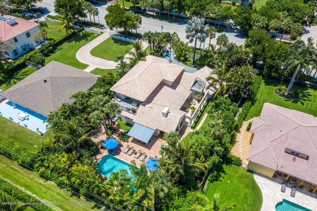 15 East Ocean Avenue Ocean Ridge, FL 33435 - Photo 25 of 31 an aerial view of a house with swimming pool and outdoor space