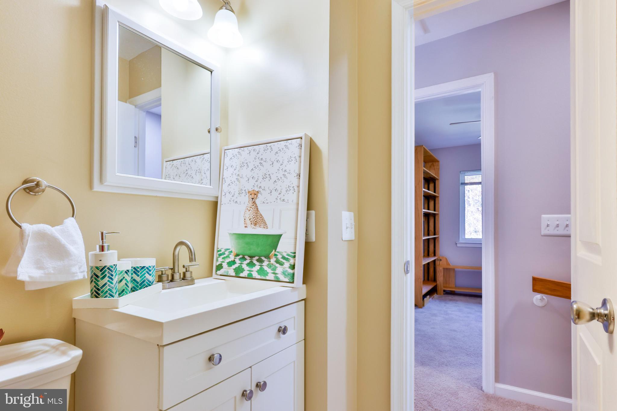 11817 Coopers Court Reston, VA 20191 - Photo 29 of 58 Charming bathroom with playful decor accents.