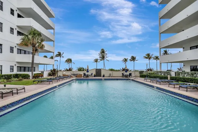 a view of a lake with a city