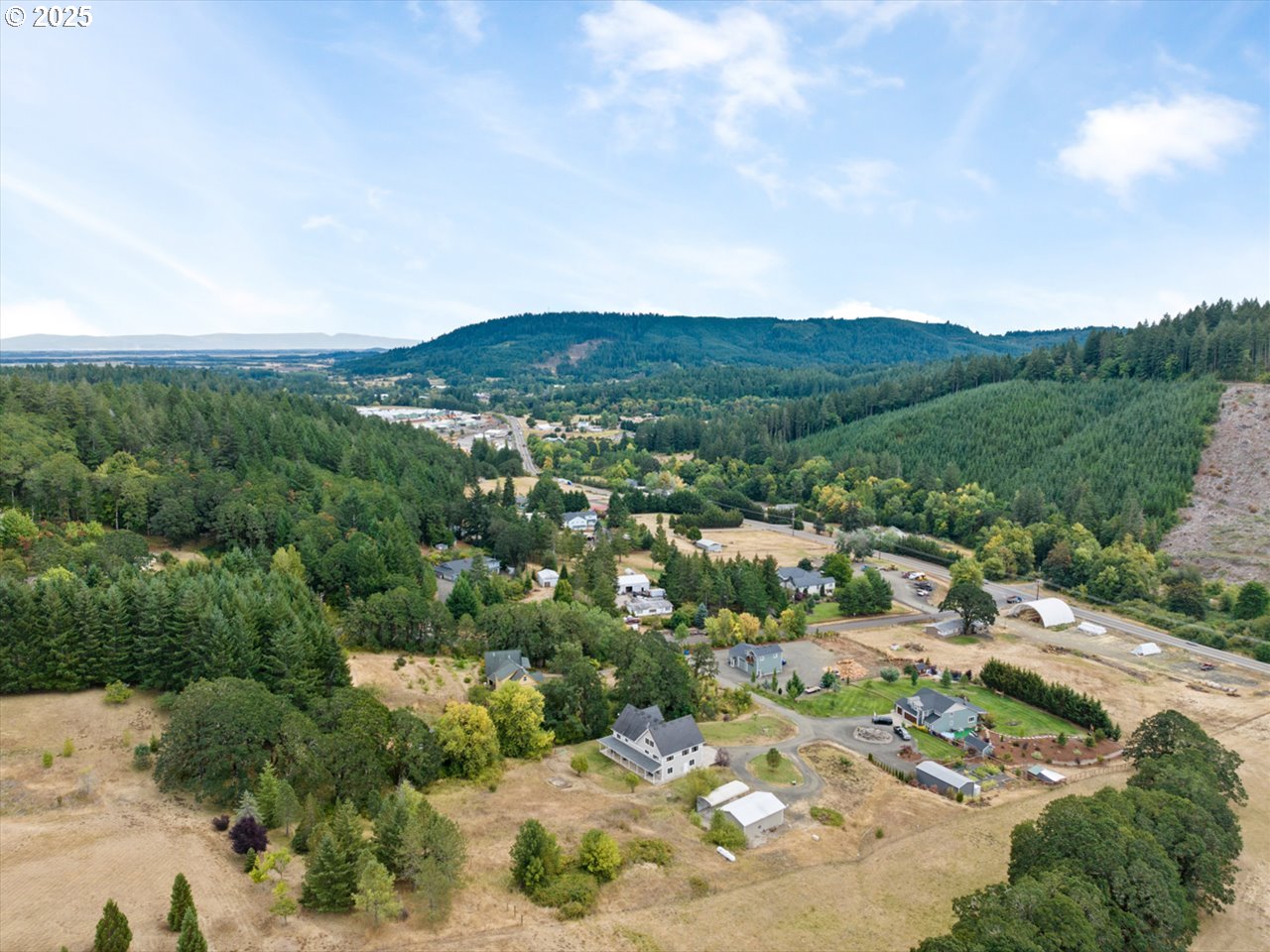 33678 Marys River Estates Road Philomath, OR 97370 - Photo 12 of 48 a view of a city with mountains in the background