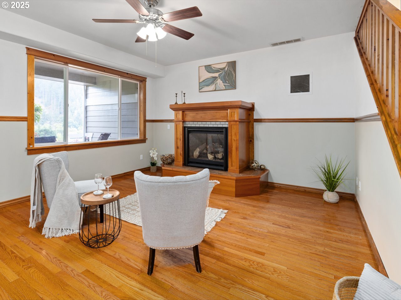 33678 Marys River Estates Road Philomath, OR 97370 - Photo 21 of 48 a living room with furniture and a fireplace