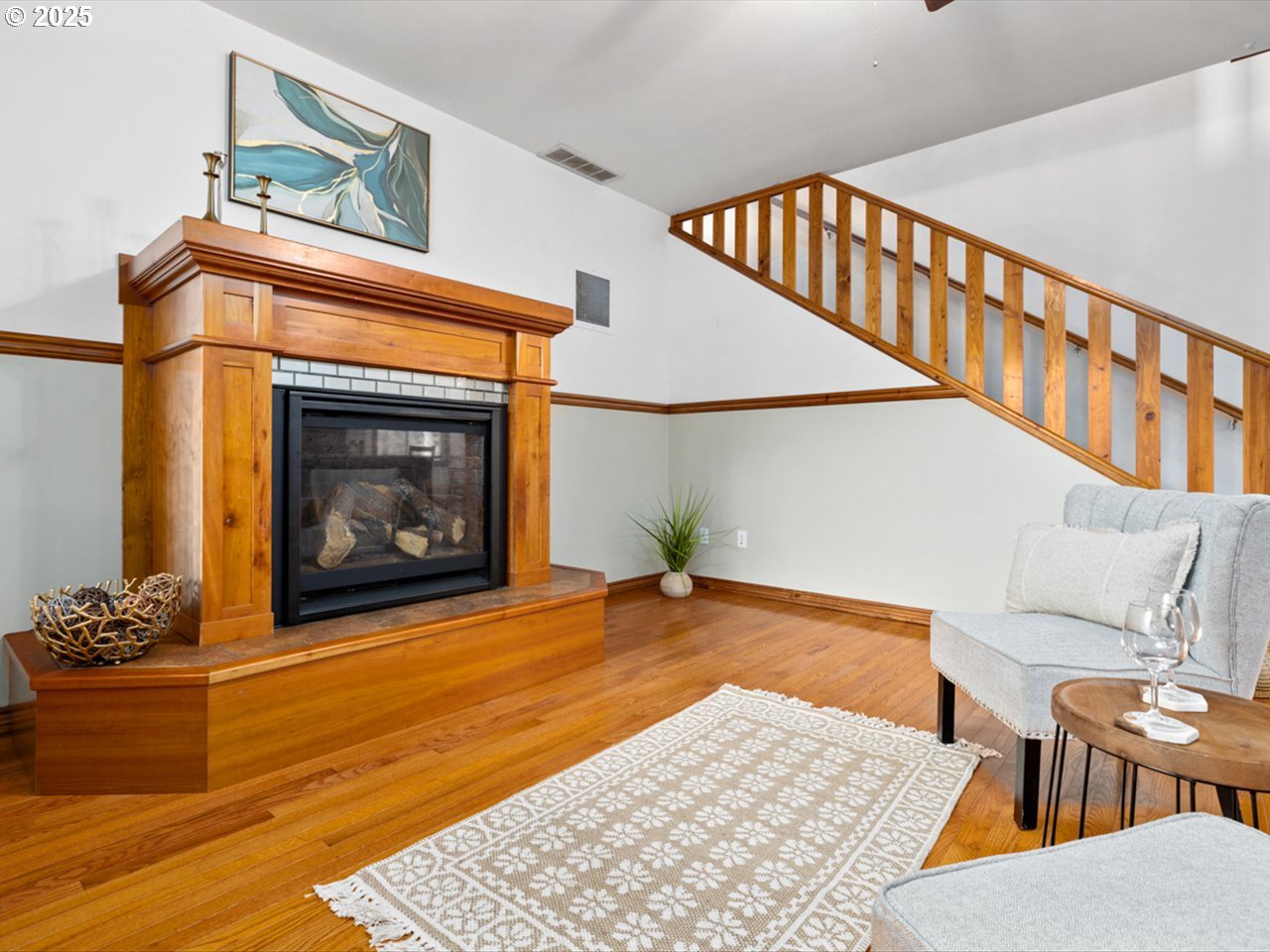 33678 Marys River Estates Road Philomath, OR 97370 - Photo 22 of 48 a living room with furniture and a fireplace