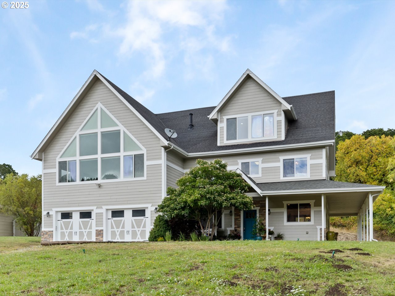 33678 Marys River Estates Road Philomath, OR 97370 - Photo 4 of 48 front view of residential houses with a yard