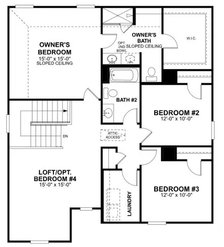 a view of a wooden bench under a large tree