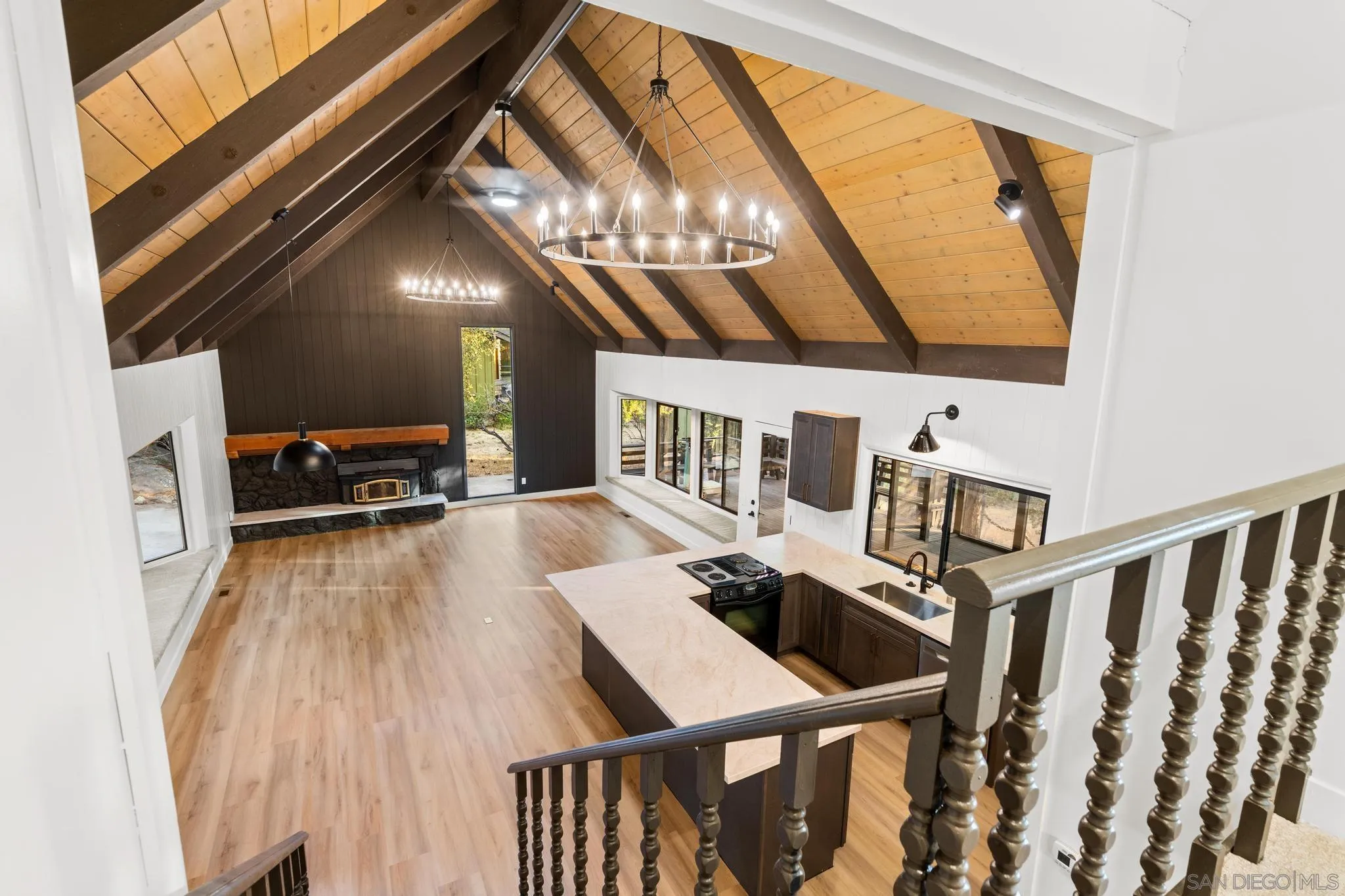 8648 Valley View Trail Pine Valley, CA 91962 - Photo 16 of 50 a view of a dining room with furniture and a chandelier