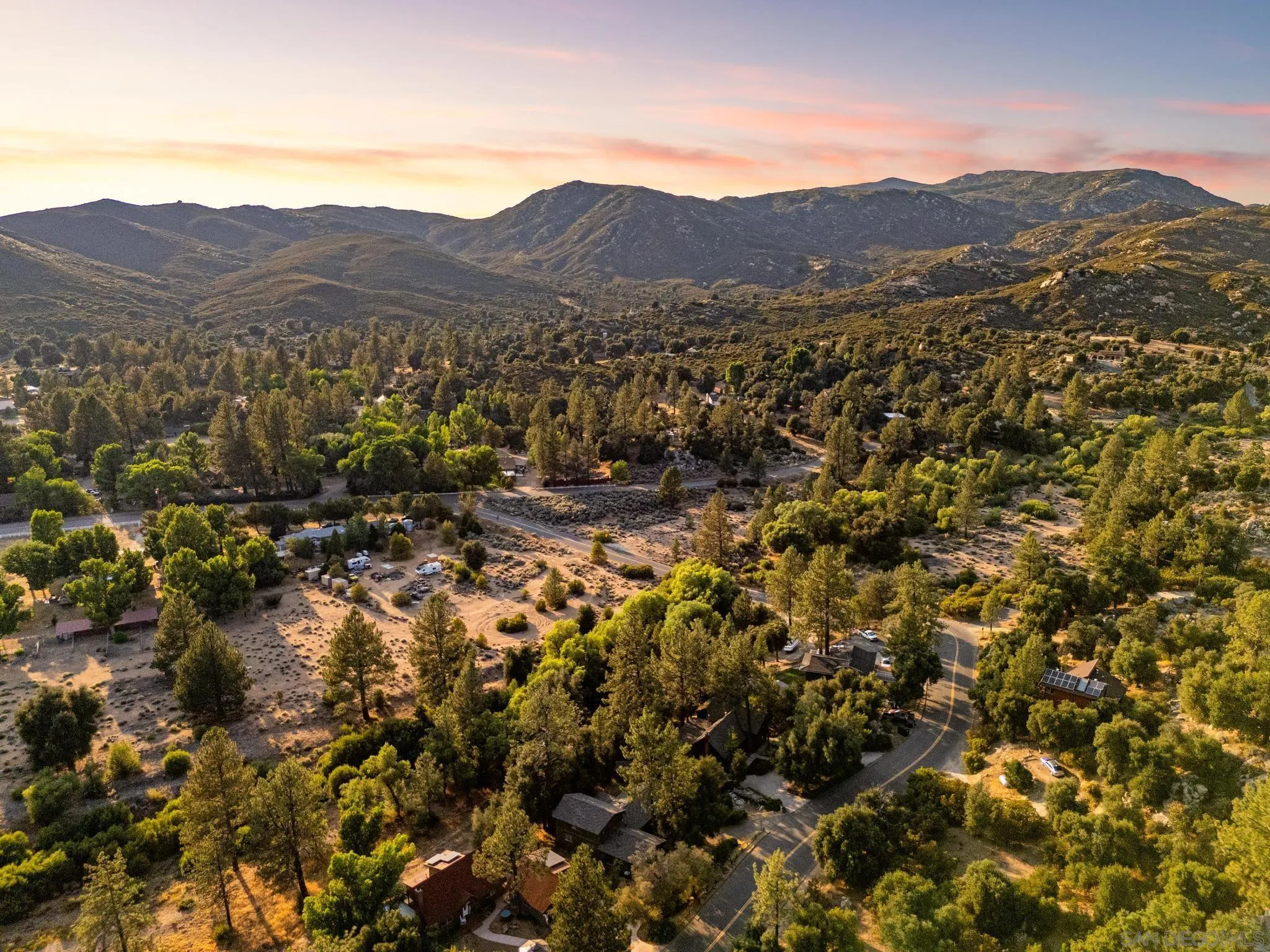 8648 Valley View Trail Pine Valley, CA 91962 - Photo 36 of 50 a view of a town with mountains in the background
